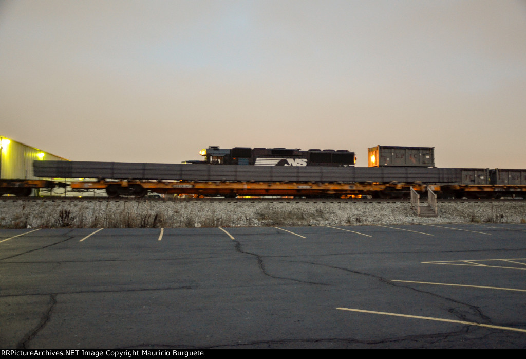 PTTX Flat Car with steel beams